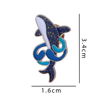 Tùy Chỉnh Cá Heo Cá Voi Trâm Động Vật Biển Huy Hiệu Ve Áo <span class=keywords><strong>Pin</strong></span> Phim Hoạt Hình Dễ Thương Trang Trí Sáng Tạo Sinh Viên Vài Cá Tính - Product Image 6