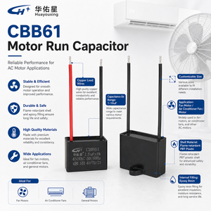 ตัวเก็บประจุแบบฟิล์มโพลีโพรพิลีน <span class=keywords><strong>CBB61</strong></span> ซีรีส์ 0.47uF-25uF 450V <span class=keywords><strong>50</strong></span>/<span class=keywords><strong>60Hz</strong></span> (พร้อมสายไฟ) ซ่อมแซมตัวเองได้ ESR ต่ำ สำหรับไฟฟ้ากระแสสลับ - Product Image 5