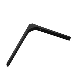 Soporte de estantería curvo Qile de hierro y acero inoxidable, soporte de pared en ángulo recto para estanterías. - Product Image 3