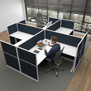 Meubles de bureau modulaires modernes personnalisables en gros, postes de travail en cubicle 2-6 places avec cloisons pour bureau à domicile et <span class=keywords><strong>atelier</strong></span> - Product Image 3