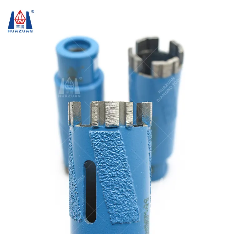 Dry masonry diamond core drill bit for granite