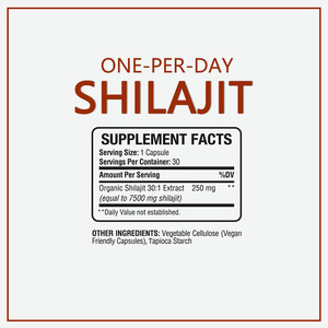 Prival Label suplemen kapsul Shilajit satu hari untuk meningkatkan permeabilitas kulit dan membantu meningkatkan kepadatan Mineral tulang - Product Image 2
