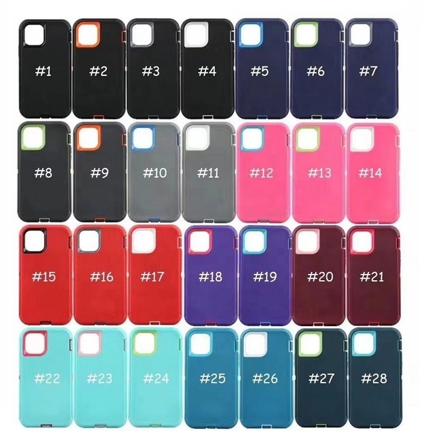 Wholesale 3 in 1 Full Body Heavy Duty Tough Rugged Phone Case for iPhone X XR 11 12 13 15 16 17 Max Shockproof Defender Cover