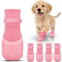 Chaussettes antidérapantes pour chiens pour sols en bois dur pour éviter que les pattes ne soient léchées, chaussures pour chiens pour pavés chauds, chaussettes pour chiens à double face