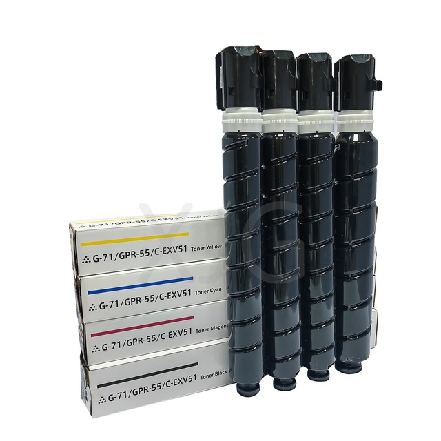 Compatible for Canon G71 NPG71 NPG-71 GPR-55 C-EXV51 Toner Cartridge for Canon C5535 C5540 C5550 C5560 DX C5735 Copier Toner