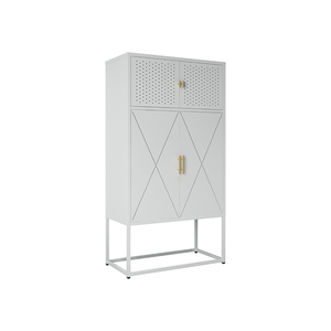 Gabinete de Acero BIZOE de 4 Puertas con Puerta Batiente Alta para Sala de Estar y Uso en Hoteles, Venta Directa de Fábrica - Product Image 2