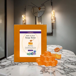 מפעל הסיטונאי אורגני שני פאונד סבון בסיס בר מוצק סגנון עבור עור דבש ריחני בסיס סבון טבעי - Product Image 1