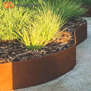 Corten <b>Steel</b> Garden Border Weatherproof for Outdoor Use Rectangle Shape - Product Image 4