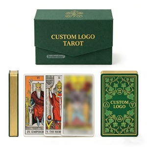 Cartes Oracle de haute qualité écologiques pour débutants, jeu de tarot personnalisé avec 78 cartes embossées et guide - Product Image 2