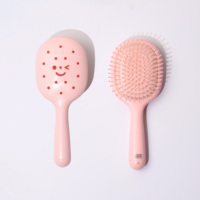 Peigne à trous Rowsenhoo, peut être personnalisé avec n'importe quelle combinaison, brosse à cheveux massante pour le cuir chevelu avec grattoir de nettoyage au fond, avec 4 accessoires