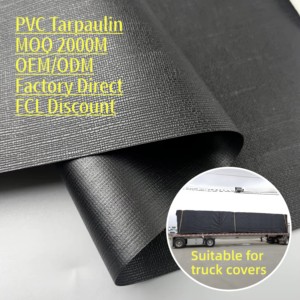 Bâche en PVC enduit 1000D, 680GSM, ignifuge, anti-UV, robuste, pour couverture de camion, vente en gros d'usine - Product Image 2