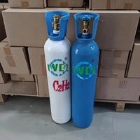Bouteille de gaz acétylène industrielle de 40 L, réservoir de gaz C2H2 pour gaz acétylène de haute pureté à 98 %