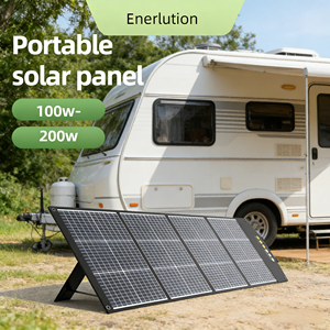 แผงโซลาร์เซลล์แบบพับได้ 200W ขายดี ผลิตจากซิลิคอนโมโนคริสตัลไลน์และโพลีคริสตัลไลน์ แบรนด์ OEM - Product Image 2