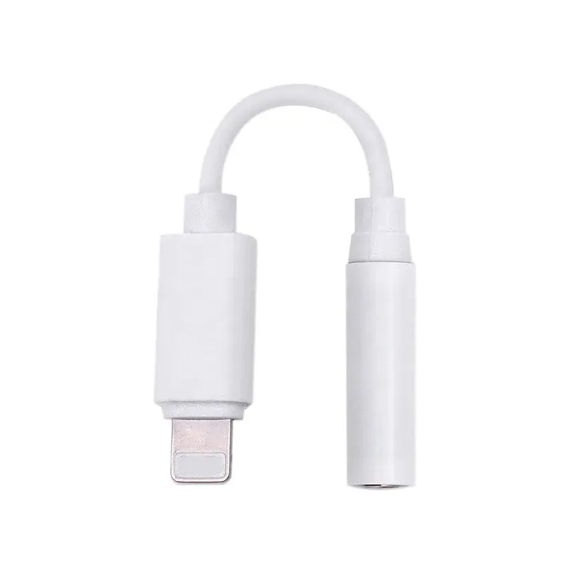 2020 Free SampleFor Iphone Aux adapter For Apple Jack Earphone Audio Adapter Lighting to 3.5 mm Headphone Adapter