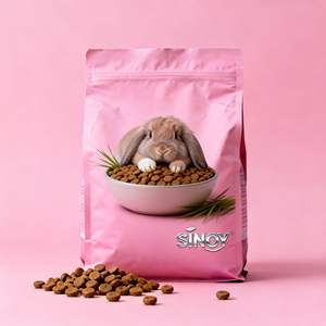 <span class=keywords><strong>Sac</strong></span> pour aliments pour lapins avec fenêtre transparente haute transparence pour la visibilité des produits alimentaires pour lapins, assurance qualité - Product Image 1