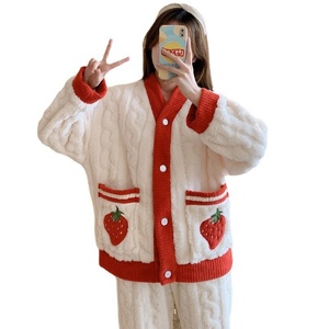 <span class=keywords><strong>Pyjama</strong></span> en flanelle thermique pour <span class=keywords><strong>femme</strong></span>, motif Donald Duck, taille élastique, manches longues, longueur intégrale, peut être porté jusqu'en 3XL - Product Image 5