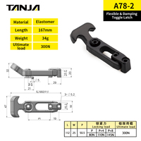 Loquet à ressort en caoutchouc en forme de T TANJA, flexible et amortissant, pour capot de machine d'ingénierie, armoire, pince à ressort