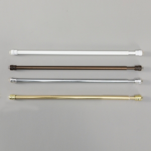 Promotion bas <span class=keywords><strong>prix</strong></span> Tension poteaux à rideaux métal fer longueur réglable café Sping tringle à rideau - Product Image 4