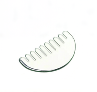 Peigne Gua Sha multifonction en acier inoxydable, outil de grattage des méridiens pour stimuler le cuir chevelu, massage relaxant du visage et de la tête