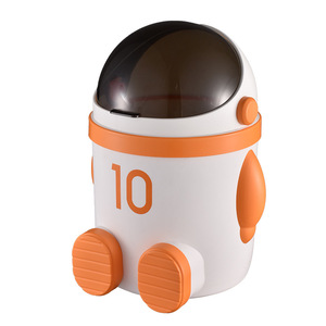 Super Factory Astronaut Trash Can 10L Flip <b>Lid</b> Indoor Waste <b>Bin</b> - Product Image 5