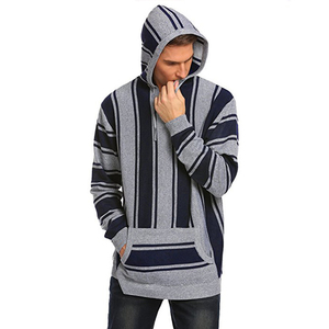 Sudadera con capucha mexicana personalizada a rayas para hombre - Product Image 6