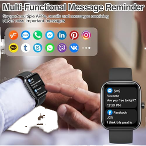 Kunden spezifische Unisex Smart Watch-Full Touchscreen Wasserdichter Fitness Activity Tracker IP68 Standard Android IOS Werbe geschenk - Product Image 2