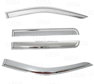 Visera Cromada para Ventanilla y Deflector de Lluvia, Pieza Exterior para <span class=keywords><strong>Mitsubishi</strong></span> <span class=keywords><strong>L200</strong></span> 2016 2017 2018 <span class=keywords><strong>2019</strong></span> 2020 2021 2022 2023 - Product Image 2