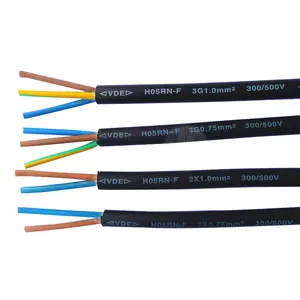 High temperature resistance rubber Cable VDE H05RN-F 3*07.5MM Supplier rubber wire
