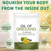 Capsules de gel mou de haute qualité à l'huile d'origan pour adultes, en stock, pour l'exportation, complément alimentaire, personnalisation OEM, marque privée
