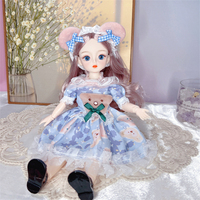 Poupée BJD de 30 cm élégante avec vêtements, articulations mobiles, yeux magnifiques, à habiller soi-même, cadeau pour enfants