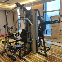 Máquina Smith Multiestación TOPTONS para Gimnasio Comercial, Equipo de Fitness para Entrenamiento en Casa o Gimnasio con 5 Estaciones