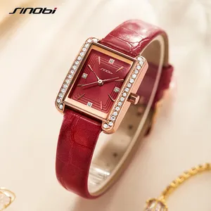 OEM-relojes de cuarzo rectangulares para mujer, accesorio de marca, a la moda, elegante, elegante, S9847L