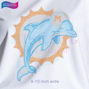 Заводской заказ горный хрусталь NFL футбольный горный хрусталь переводное железо на горный хрусталь Пользовательский логотип горный хрусталь теплопередача - Product Image 1