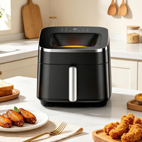 Four à friture numérique multifonction 10L 1800W, sans fumée, sans huile, avec minuteur 60 min pour la cuisson et la friture