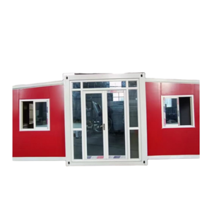 Cửa sổ lớn di động sang trọng Gia Đình Cư Trú có thể mở rộng nhà container làm bằng thép và bảng điều khiển bánh sandwich - Product Image 1