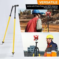 Trípode de Aluminio para Topografía con Liberación Rápida para Prisma, GPS, Estación Total, GNSS, Marca OEM, Garantía de 6 Meses
