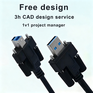 USB3.0 AM <span class=keywords><strong>bm</strong></span> Nam để B nam Cáp với ốc vít 5gbps truyền dữ liệu 3A sạc nhanh cho <span class=keywords><strong>USB</strong></span> <span class=keywords><strong>3.0</strong></span> Cáp máy in công nghiệp - Product Image 3