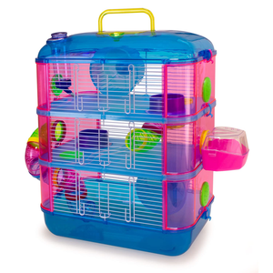 Jaula para Hámster de Alta Calidad, Fabricada en China, Plegable, de Múltiples Niveles, en Varios Colores, con Juguetes - Product Image 3