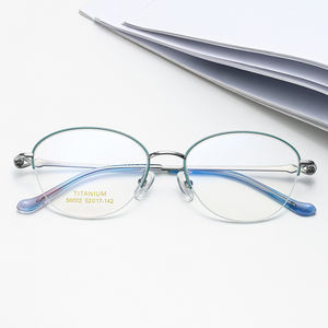 Montura óptica de titanio puro S6002, gafas de buena calidad para <span class=keywords><strong>mujer</strong></span> y <span class=keywords><strong>mujer</strong></span>, monturas de gafas - Product Image 2