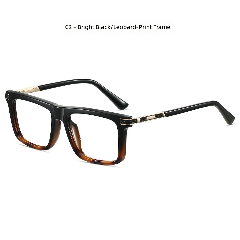 C2 Shinny Black/ Leopard Print