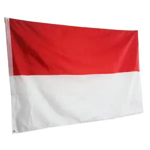 Cheap 100% Polyester Factory In Stock Fast Delivery Outdoor Flying Indonesia national Flag all countries flag