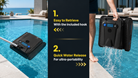 Robot nettoyeur de piscine intelligent sous-évier, autonettoyant, sans fil, électrique, alimentation USB, pour usage extérieur et domestique