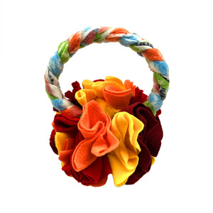 لعبة كرة البولينج المخملية للكلاب والقطط، لعبة مضغ للأسنان مع ميزات التنظيف والبحث واللعب، مستلزمات تعليمية للحيوانات الأليفة - Product Image 4