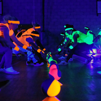 Jeu de Dodgeball Interactif Lumineux Sqarcade pour Salle de Jeux, Parc d'Attractions, Activités d'Équipe 110V/220V/380V PP