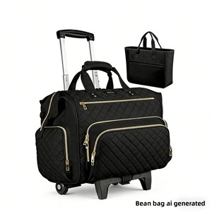 <span class=keywords><strong>Sac</strong></span> de <span class=keywords><strong>voyage</strong></span> à <span class=keywords><strong>roulettes</strong></span> télescopique multifonctionnel en nylon <span class=keywords><strong>ultra</strong></span>-<span class=keywords><strong>léger</strong></span>, grande capacité, nouveau style transfrontalier, avec fermeture éclair - Product Image 2