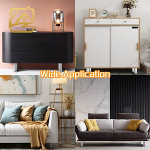 Factory Wholesale Multiple heights golden pipe leg metal <b>sofa</b> legs iron furniture leg easy installation for <b>sofa</b> <b>bed</b> and cabinet - Product Image 4