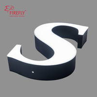 Lettres en relief LED sans bordure personnalisées, éclairées par l'avant, enseigne lumineuse 3D pour boutique de mode et magasin de détail