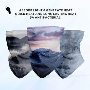 Leo ผ้าพันคอผ้าพันคอหลายชั้น, ผ้าพันรอบคอให้ความอบอ่อนดูดซับแสงสำหรับเล่นสกีในฤดูหนาวเล่นกีฬากลางแจ้ง - Product Image 6