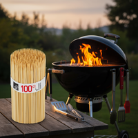 Natuurlijke Koreaanse bamboe spiesjes groothandel, voedselveilig, wegwerpbaar, BBQ kebabspiesjes, milieuvriendelijk, biologisch afbreekbaar, lange steel, barbecue