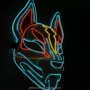 Maschera LED in PVC a forma di Volpe per Halloween, Costume per Feste in Maschera, Luminosa al Buio - Product Image 2